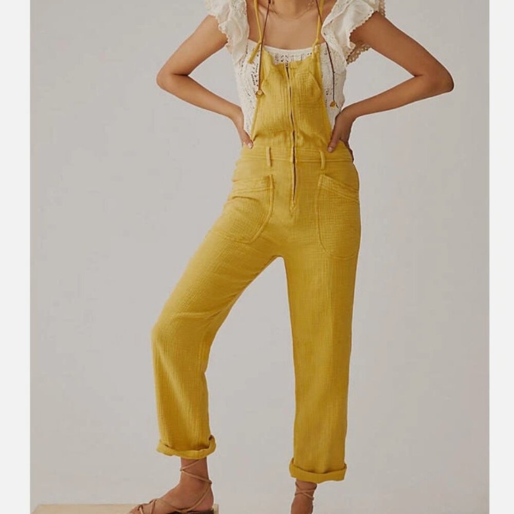 PILCRO Anthropologie Gauze Painters Cotton Overalls size 27